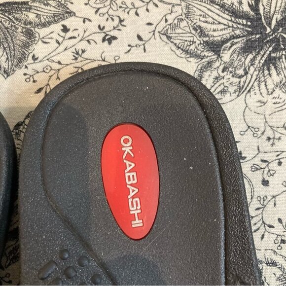 OKABASHI  Sz L Flip Flop Thong Sandals - Picture 6 of 11